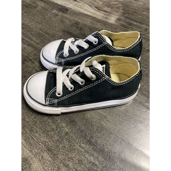 Converse Chuck Taylor All Stars Black Sneakers Size 8 Infants #7J235 - Picture 6 of 6